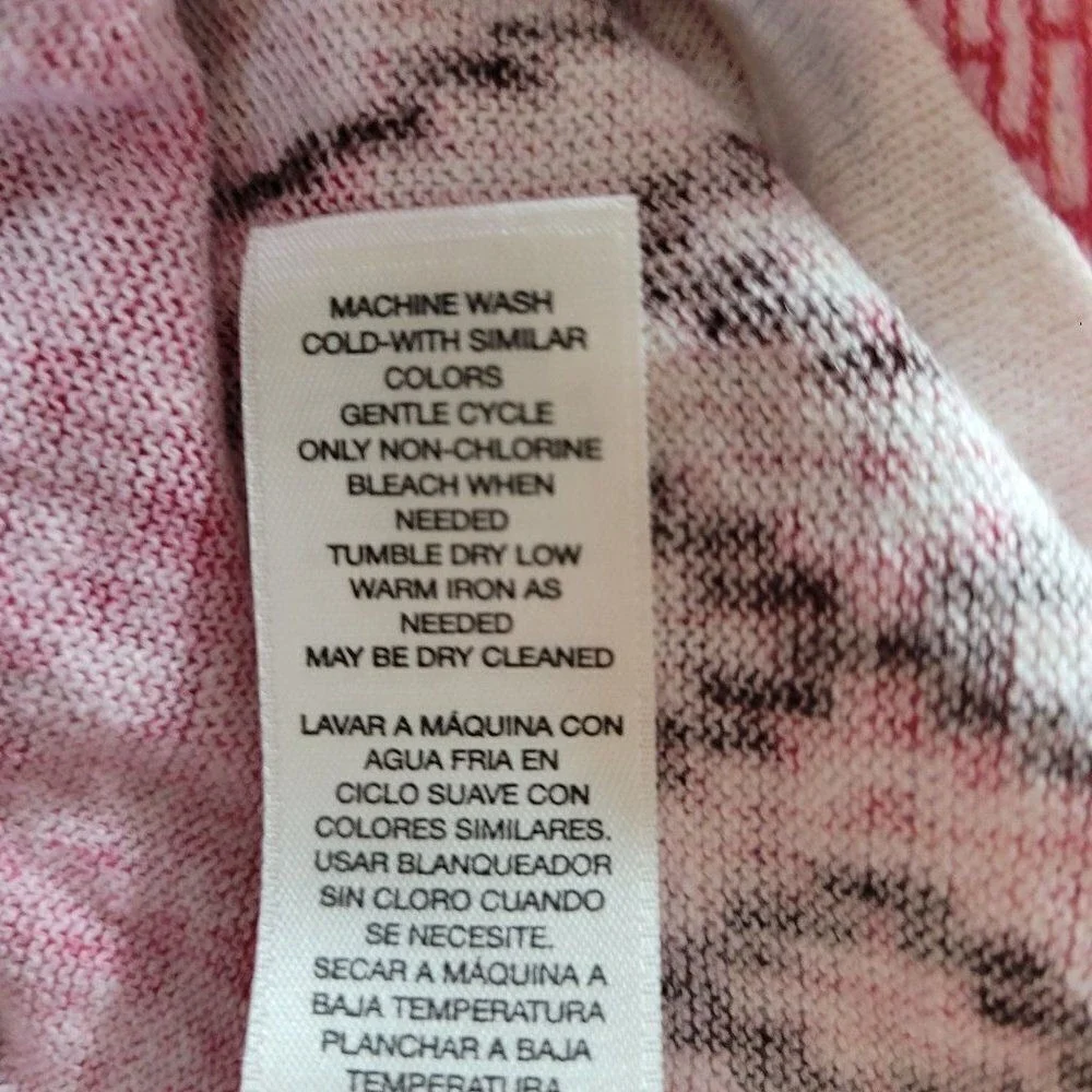 Chico's Tribal Chic‎ Strom Cardigan Sz 0 Pink Linen Open Lightweight Statement